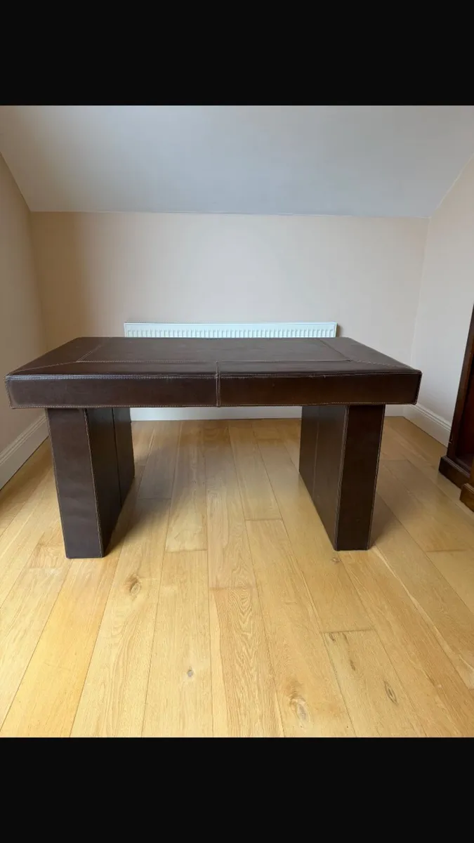 Leather Table & Blanket boxes - Image 1