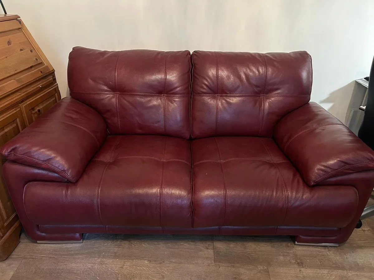 2 seater leather sofa