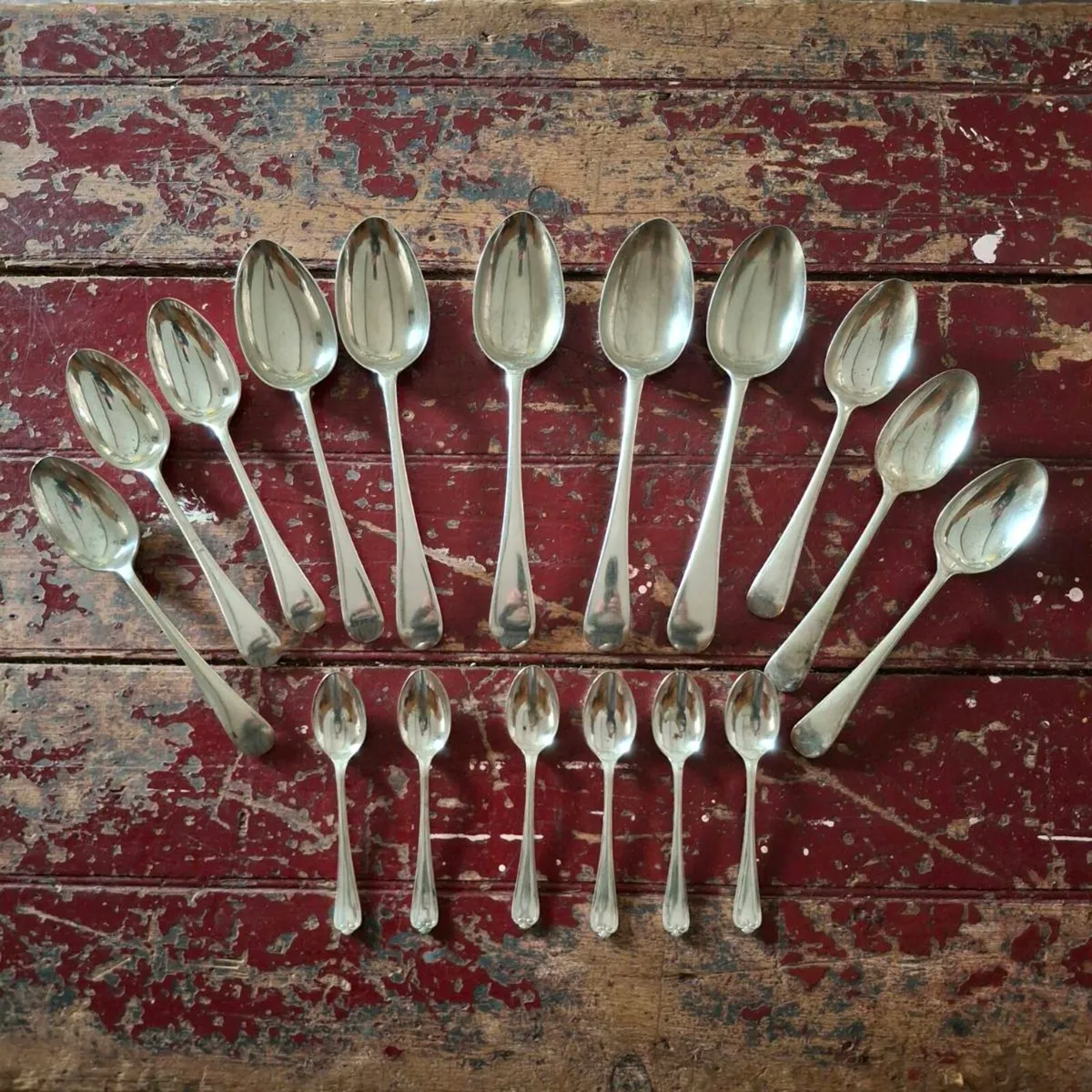 Antique Silverplate Spoons - Image 1
