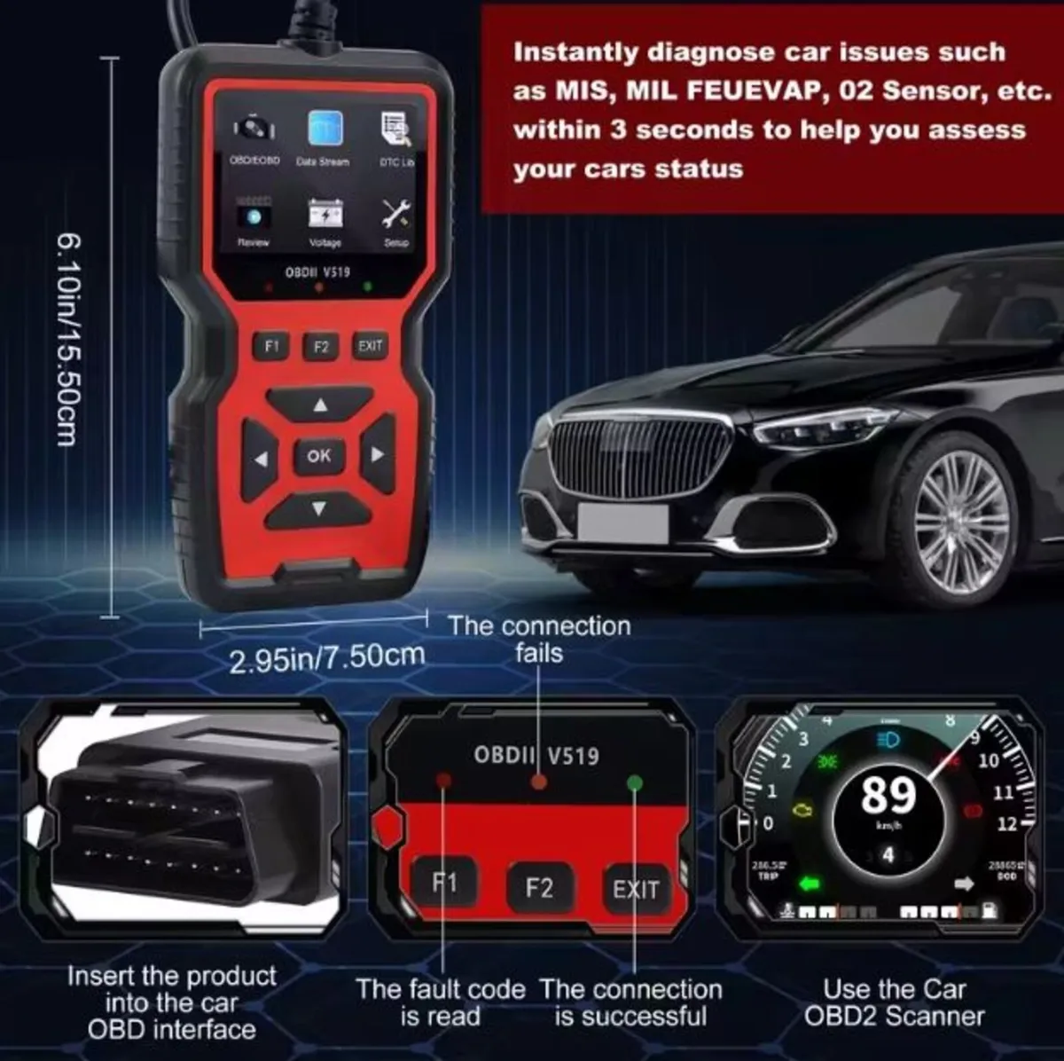 OBD2 Professional 2026 Scanner - Ideal for NCT - Image 2