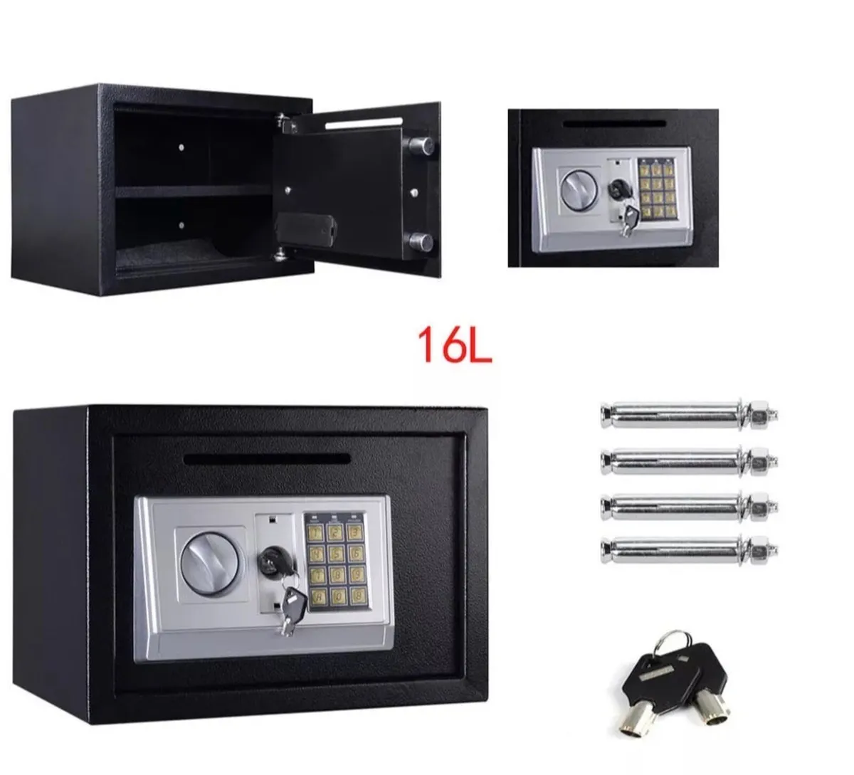 New 16litre Electronic Safe 25x25x35cm - Image 2