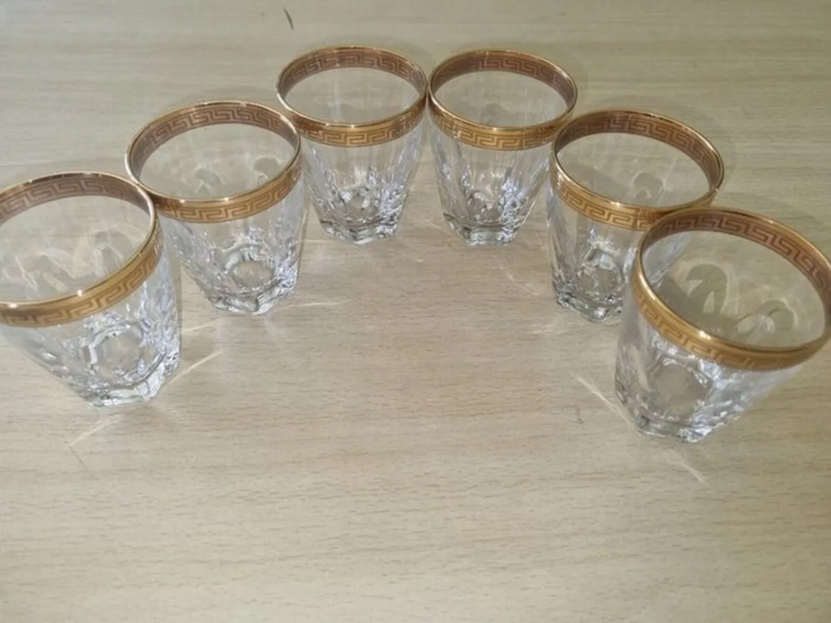 Vintage set of six aperitif glasses, France glass - Image 3