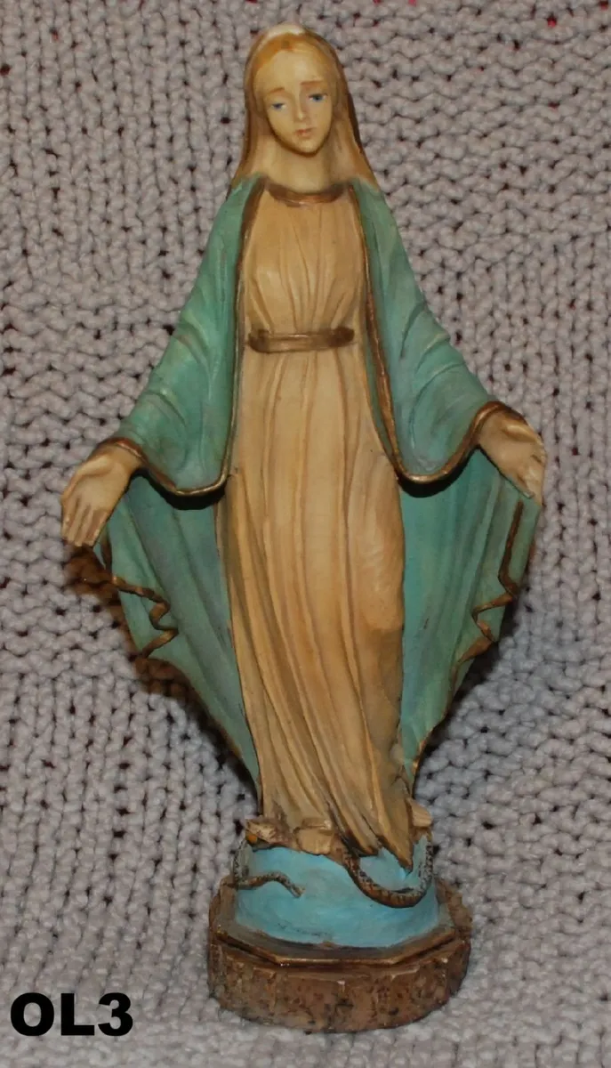 Religious statues Our Lady plaster, wood, etc - Image 4