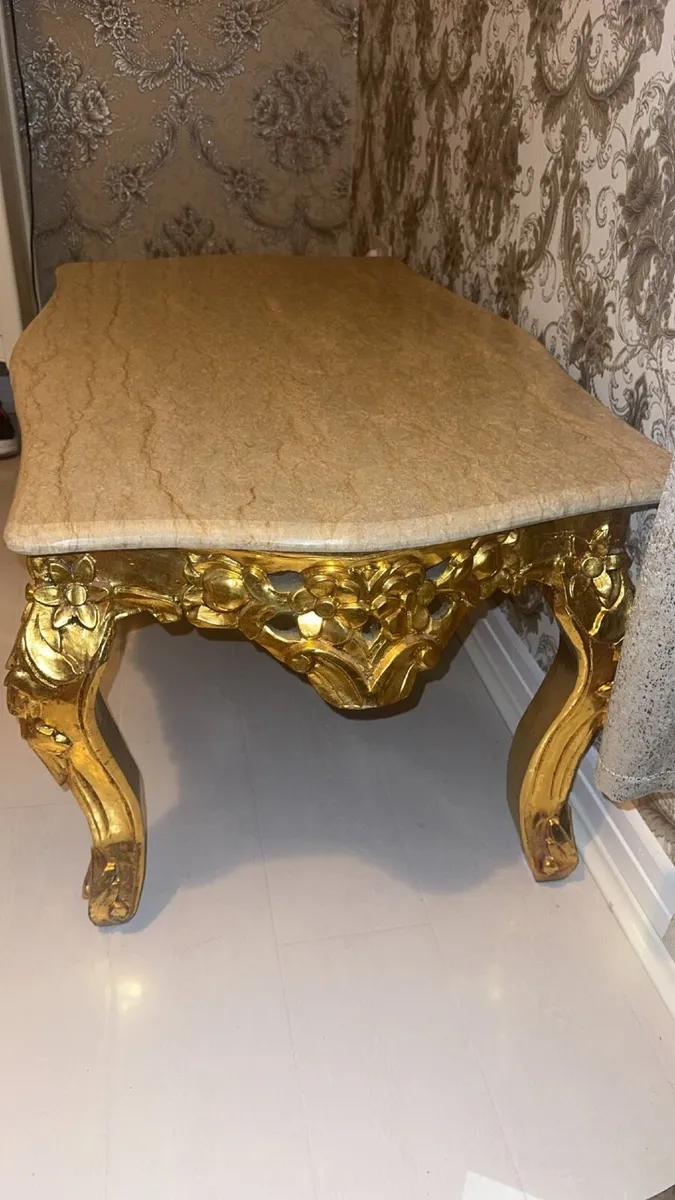 Real marble coffee table - Image 2