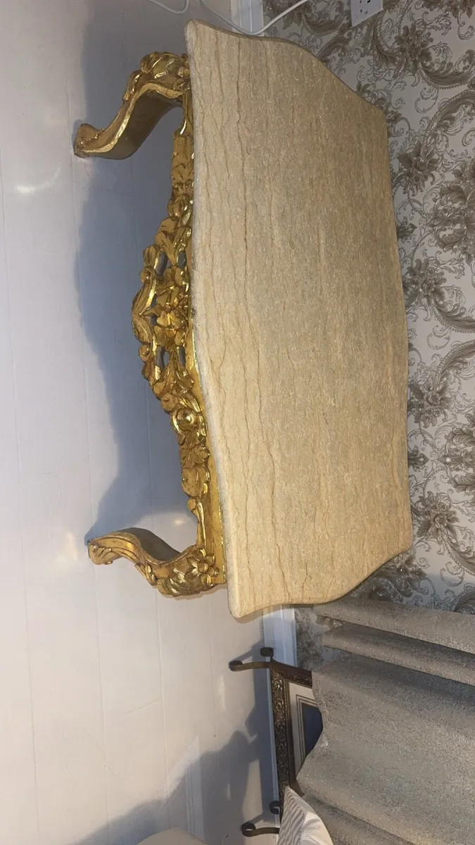 Real marble coffee table - Image 1