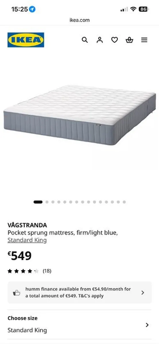 Brand New IKEA Mattress Unopened - Image 1