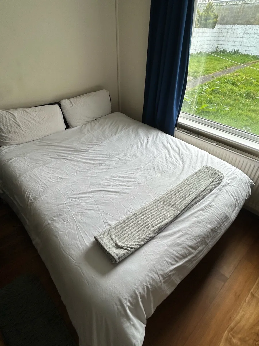 King Size Bed (150x200) + Frame - IKEA Like New - Image 2