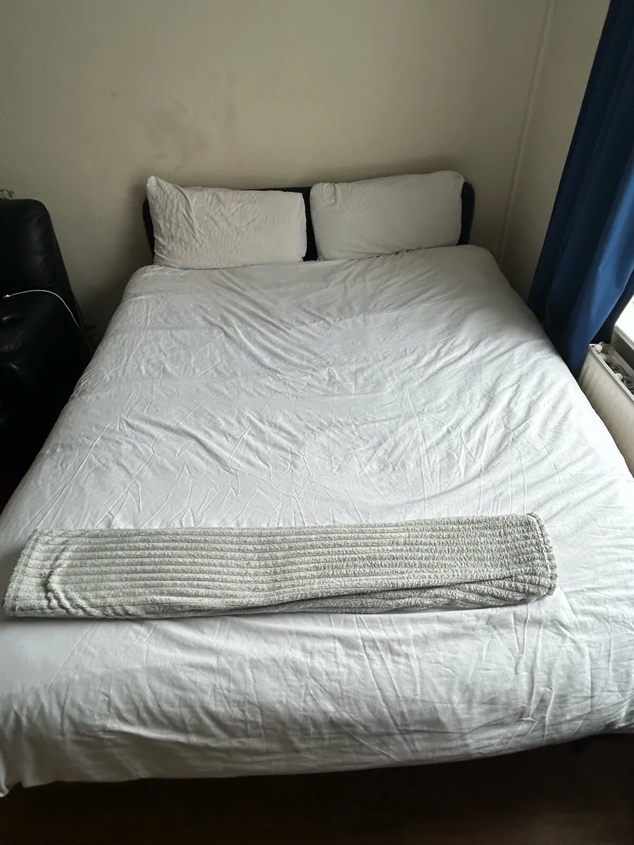 King Size Bed (150x200) + Frame - IKEA Like New - Image 3