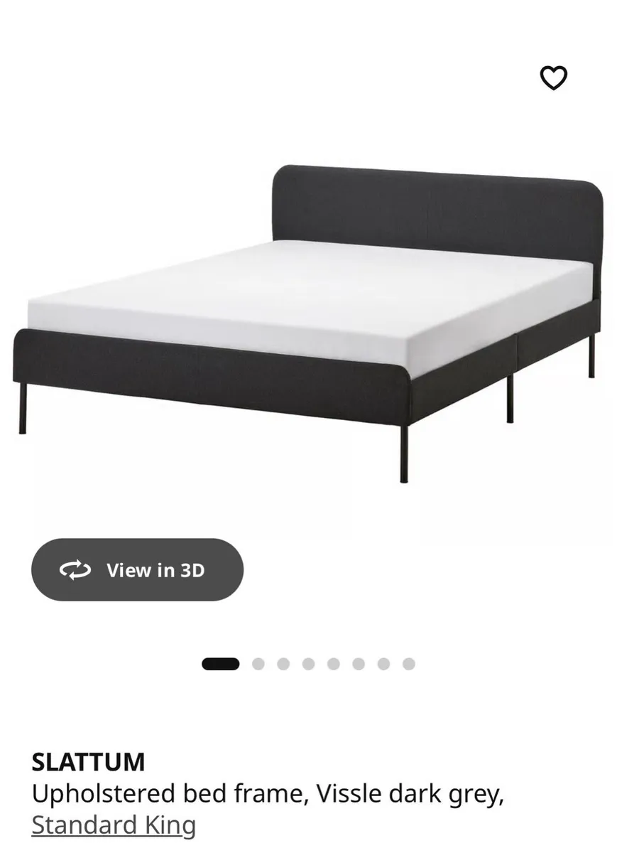 King Size Bed (150x200) + Frame - IKEA Like New - Image 4