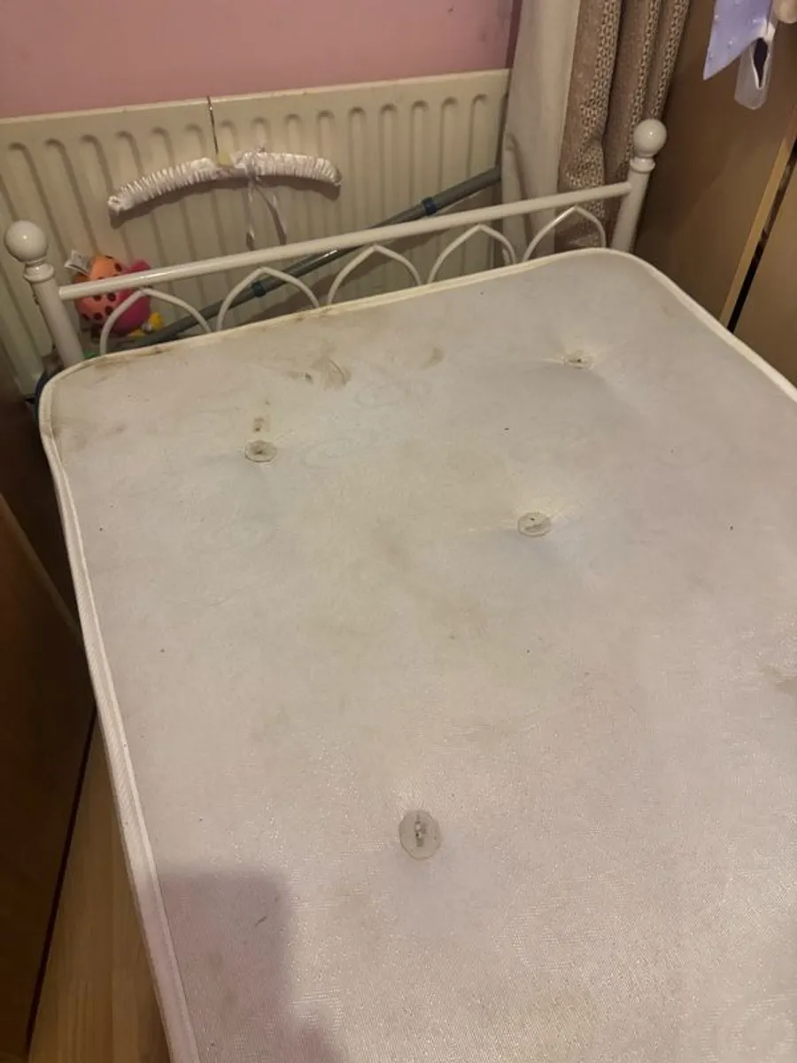 white Metal Single Bedframe - Image 3