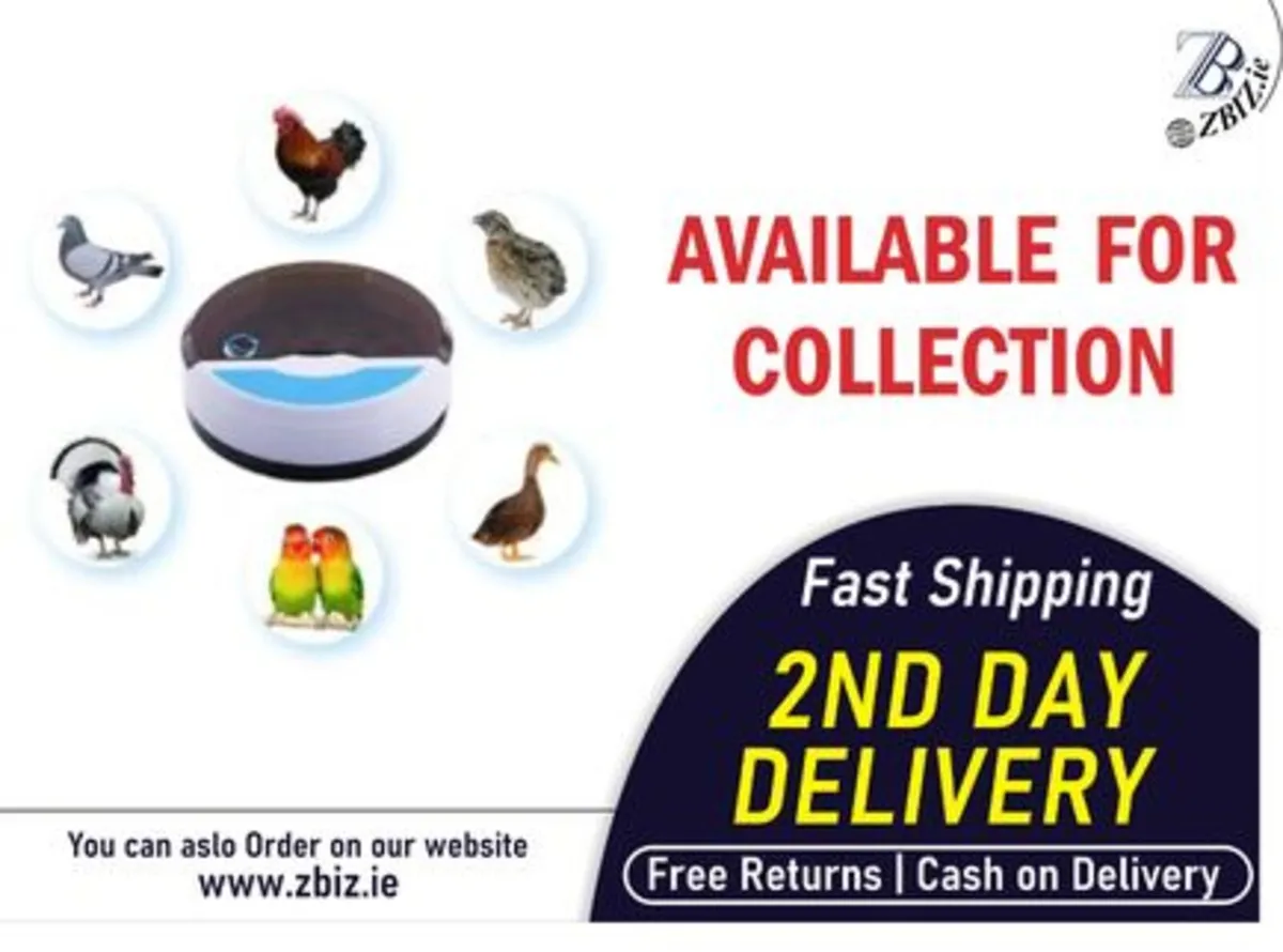 9 eggs + 4 bird eggs Egg Incubator Automatic - Image 1