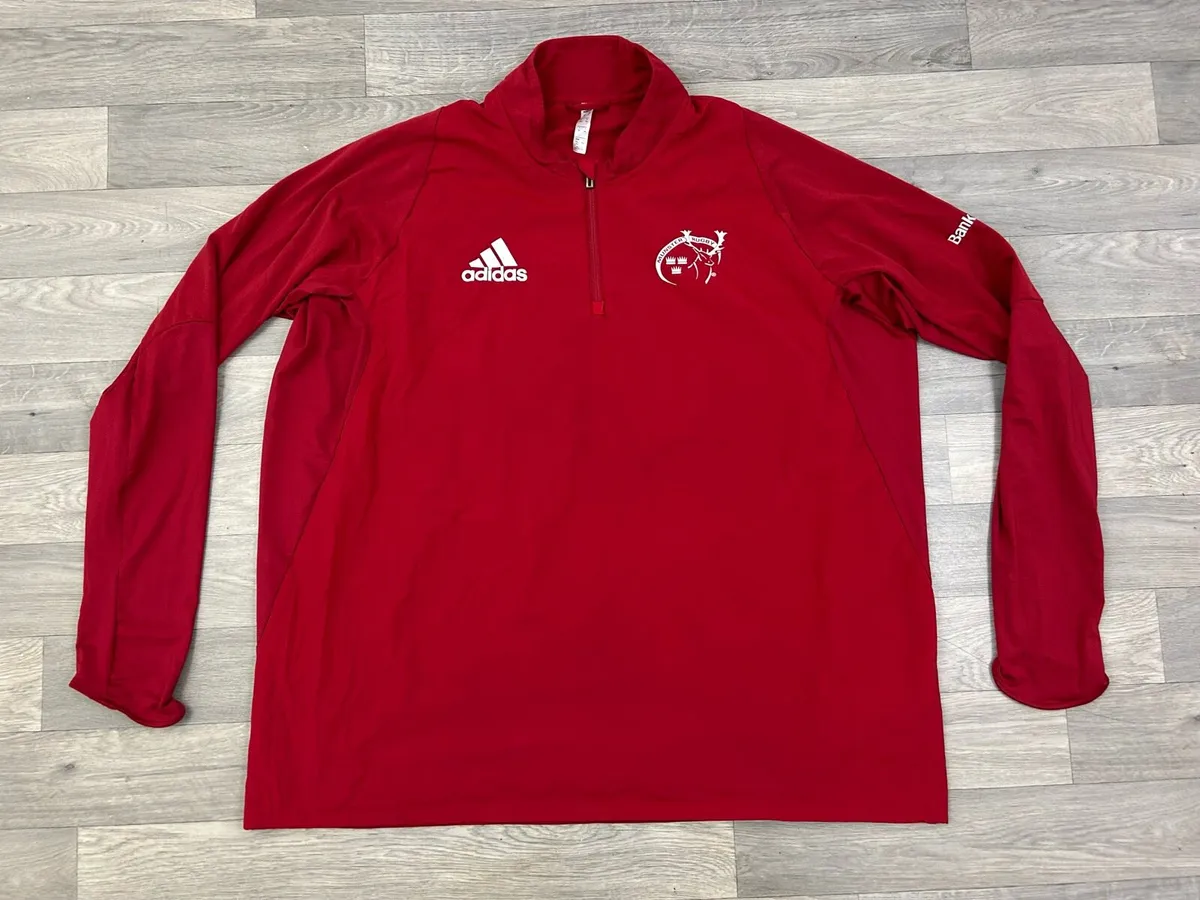 Adidas Munster Rugby Half Zip Jumper Mens 3XL - Image 1