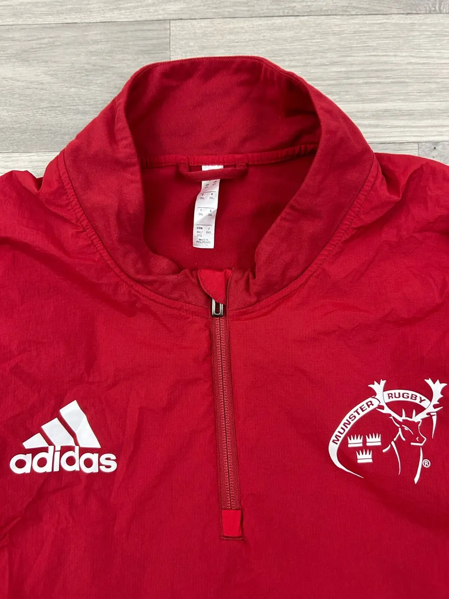 Adidas Munster Rugby Half Zip Jumper Mens 3XL - Image 3