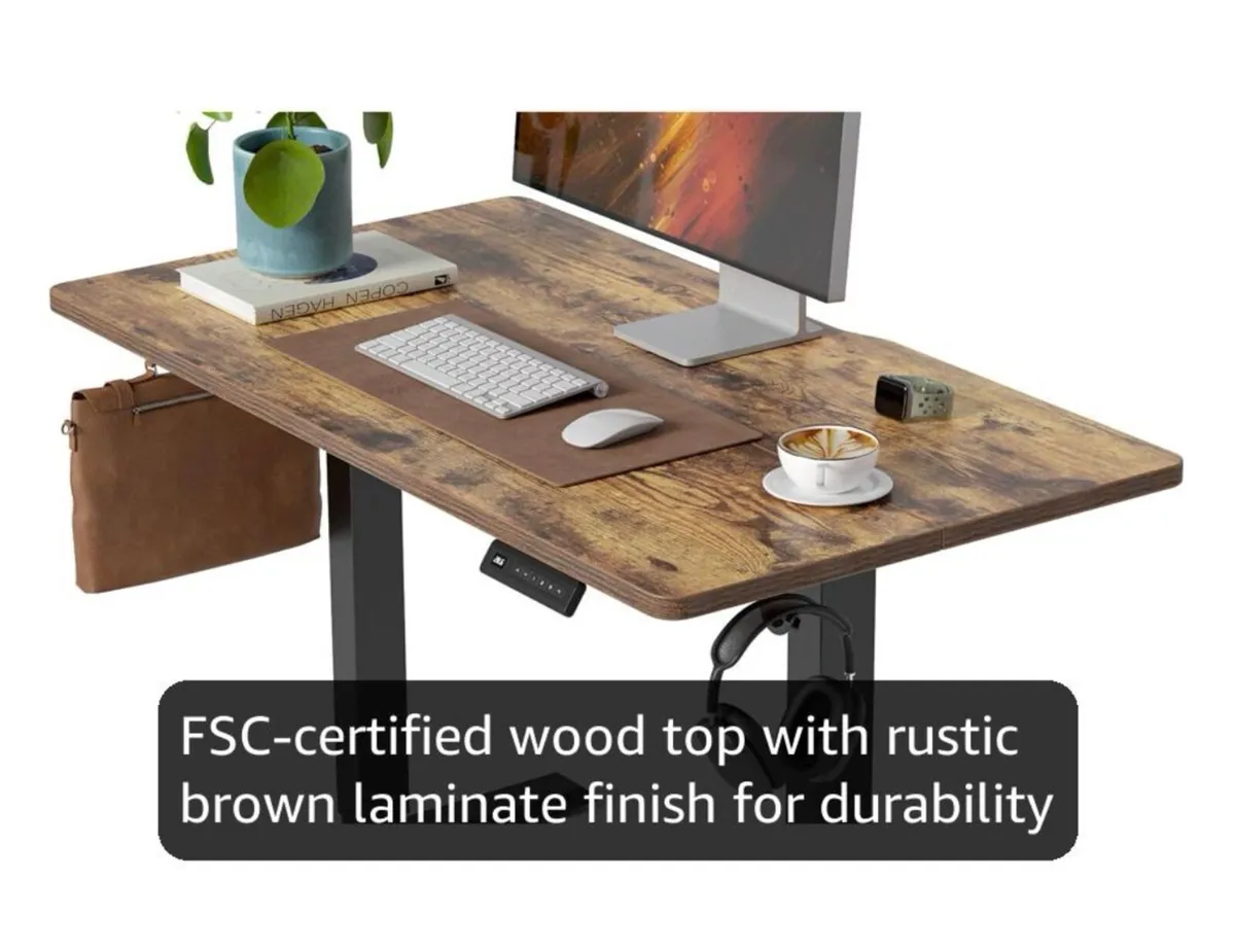 Electric Standing Desk 100 X 60 cm Heigh Adjustabl - Image 3
