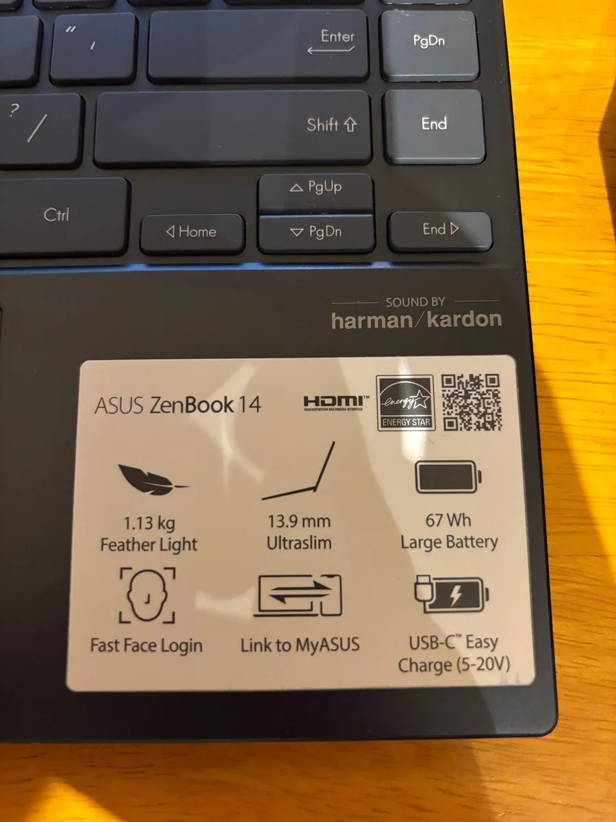 Asus Zenbook 14 UX425JA Intel i5 10th 8gb 512gb - Image 3