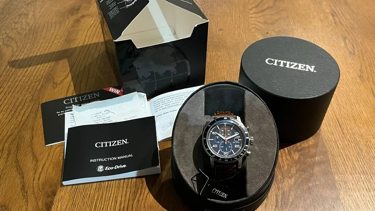 Citizen B612 Eco‑Drive Chrono Watch (Full Set) - Image 4
