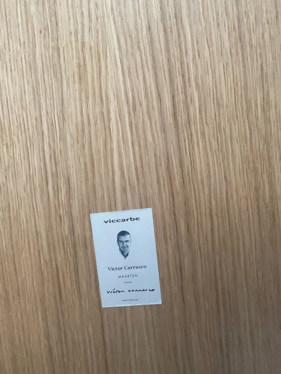 Maarten table, 120 cm, oval, matt oak Viccarbe - Image 1