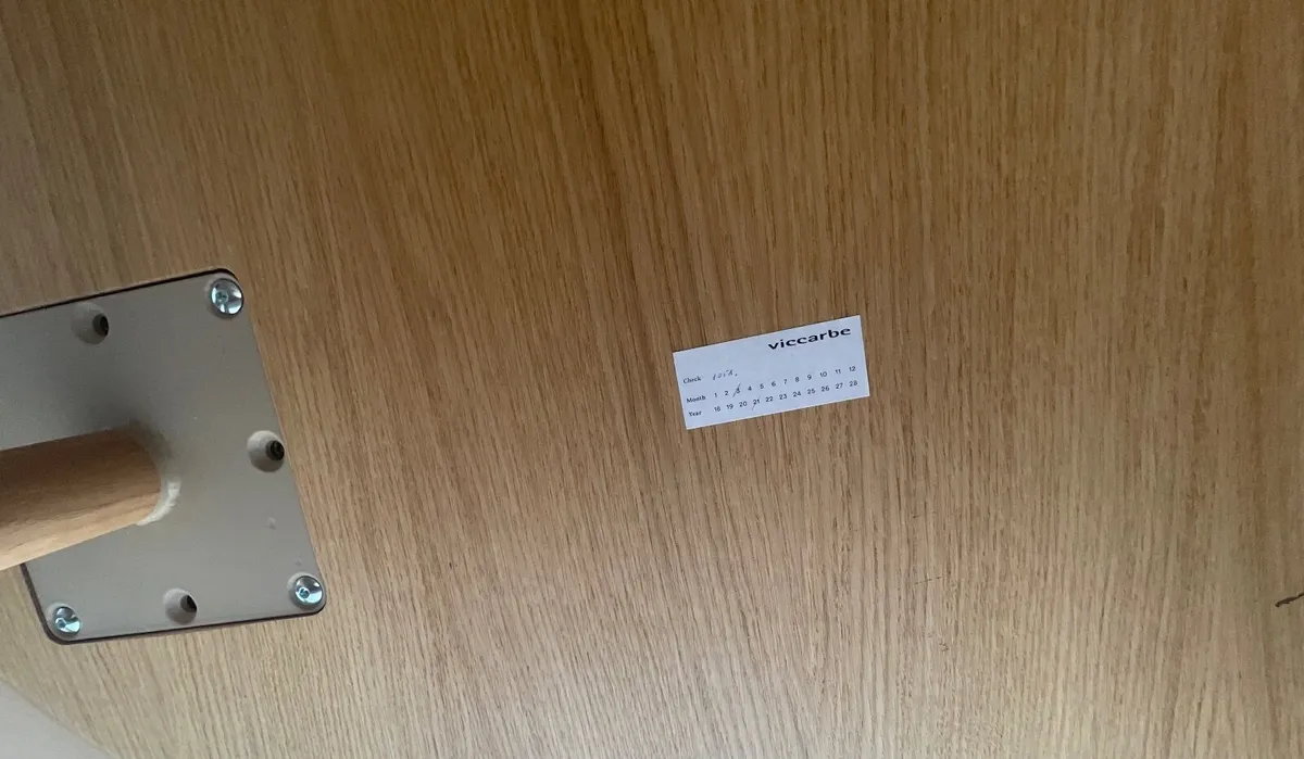 Maarten table, 120 cm, oval, matt oak Viccarbe - Image 2