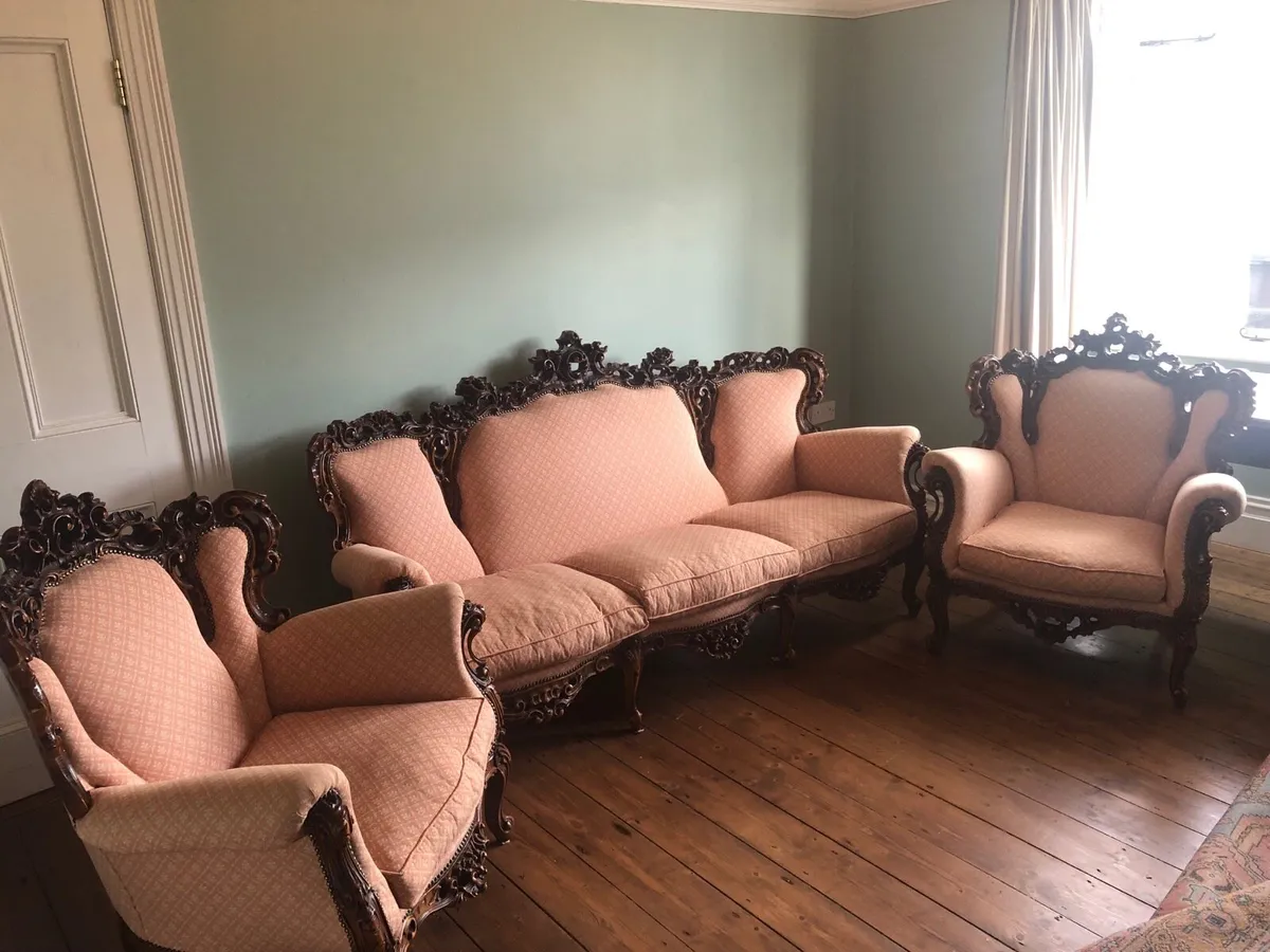 Antique sofa set - Image 1
