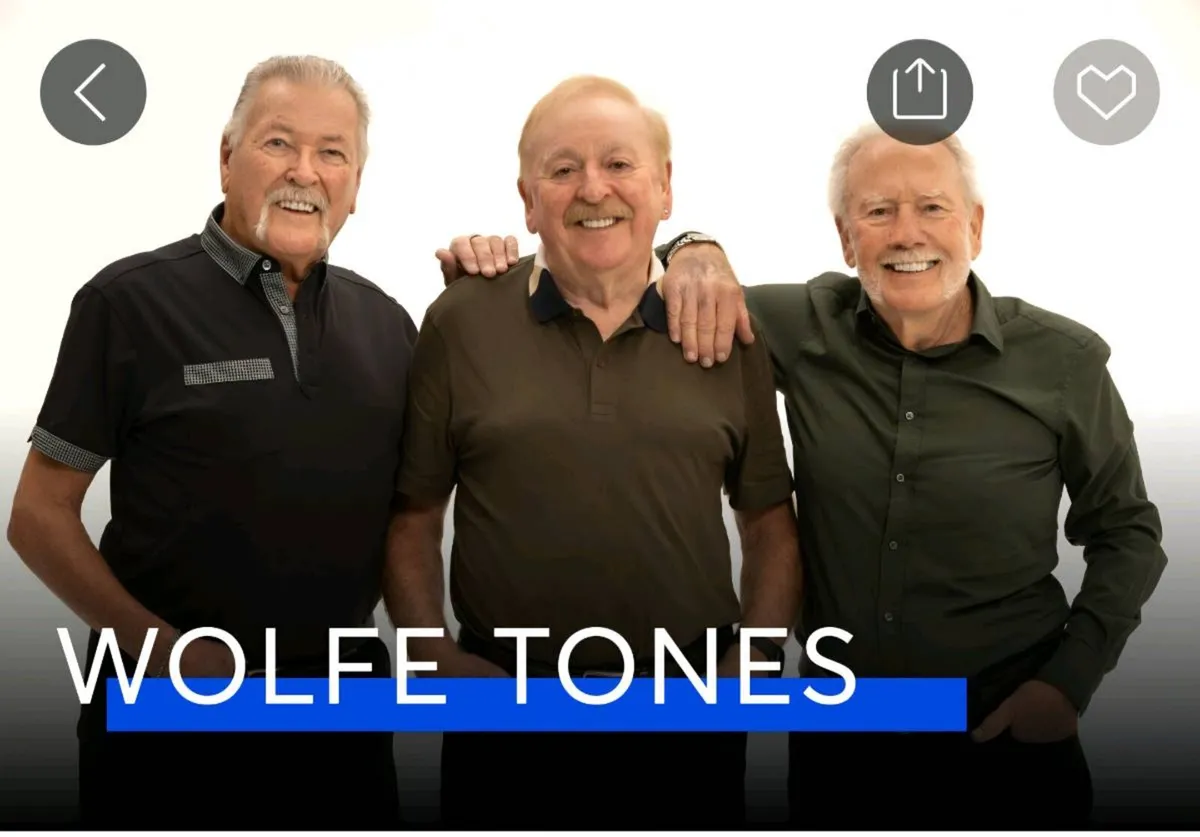 Wolfe Tones Saturday 4th July