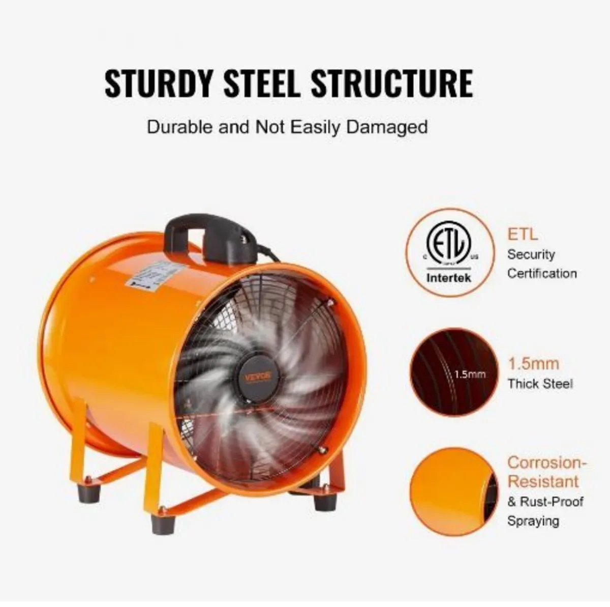 Portable Ventilator, 304.8mm Heavy - Image 3