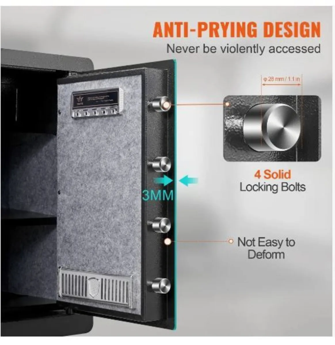 Safe, 62 L Home Safe, Steel Security - Image 3