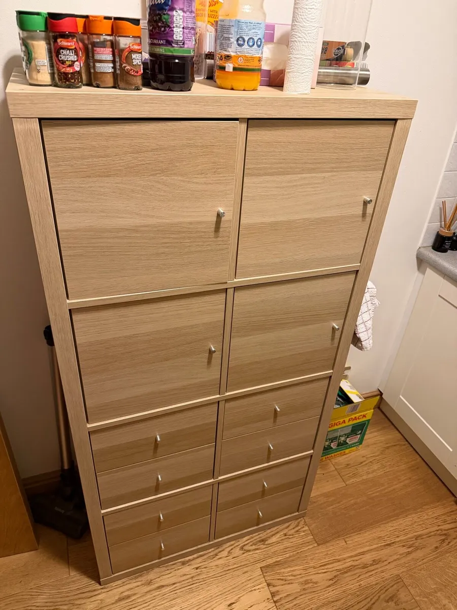 Kallax shelf unit with inserts