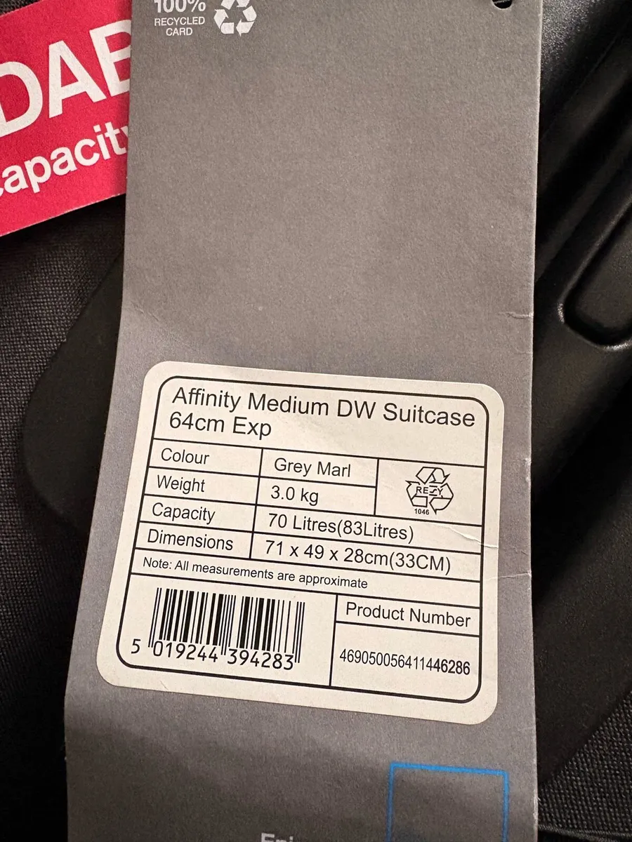 Brand new Tripp luggage 2 grey items remaining - Image 4