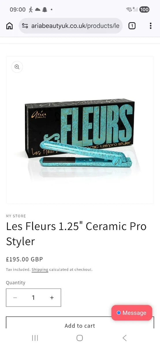 Les Fleurs 1.2" Ceramic pro styler - Image 1