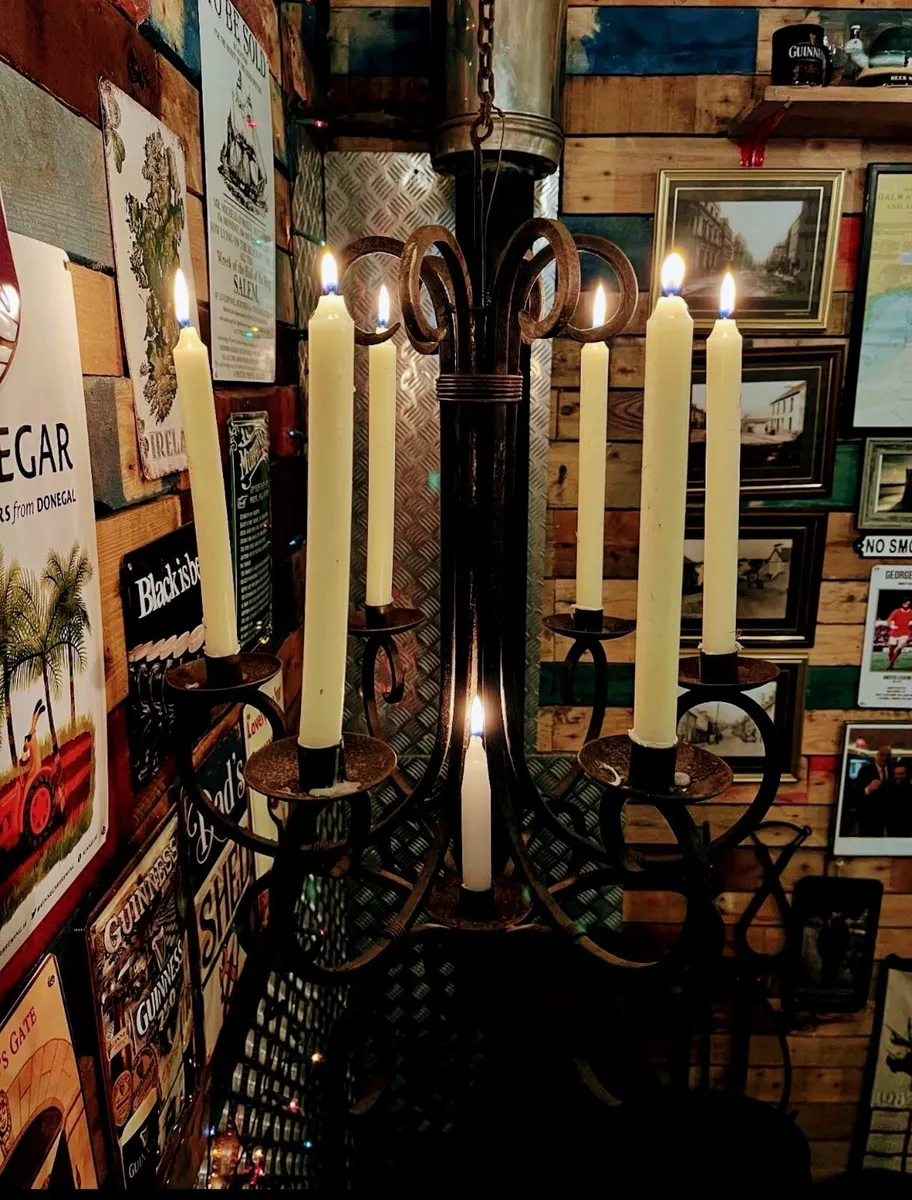 Wrought Iron Hanging Candelabra