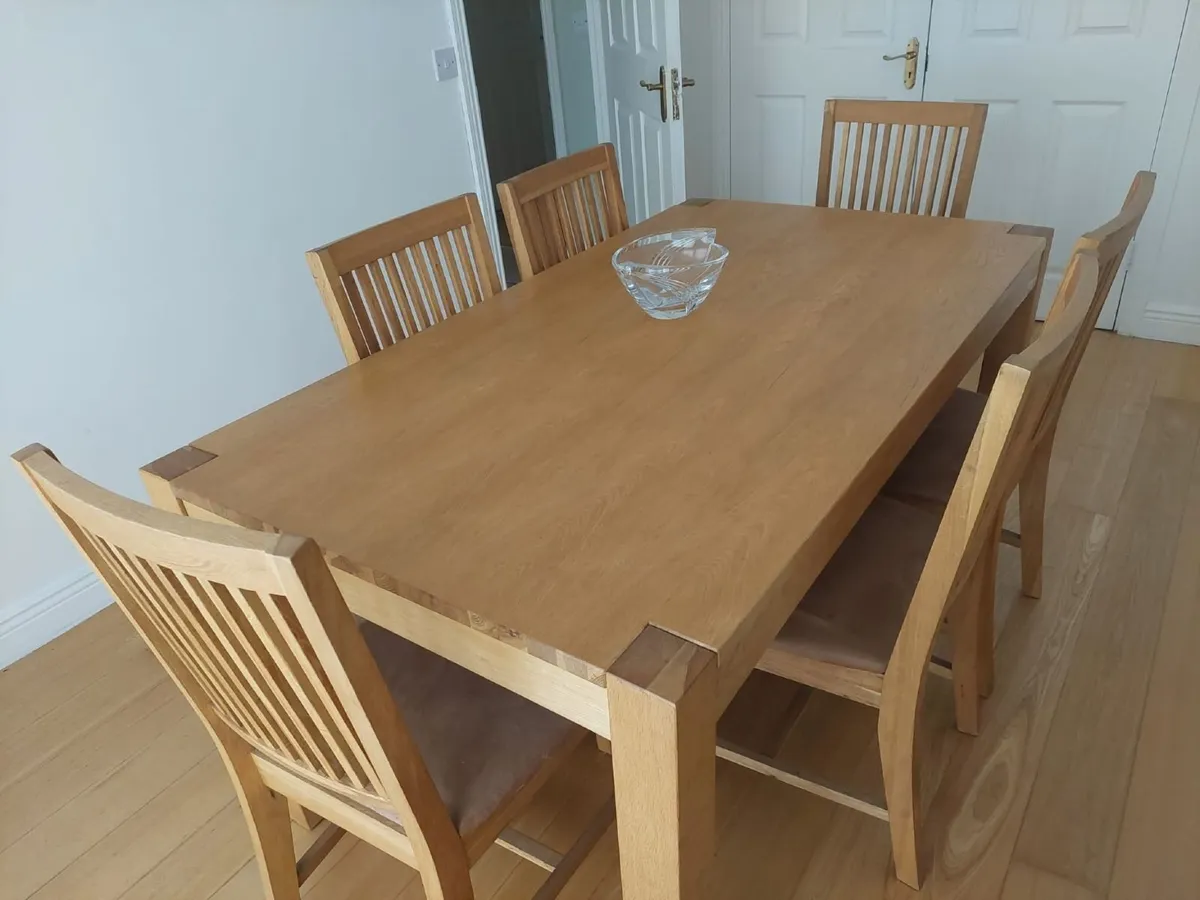 Dining Table and six chairs - Image 2