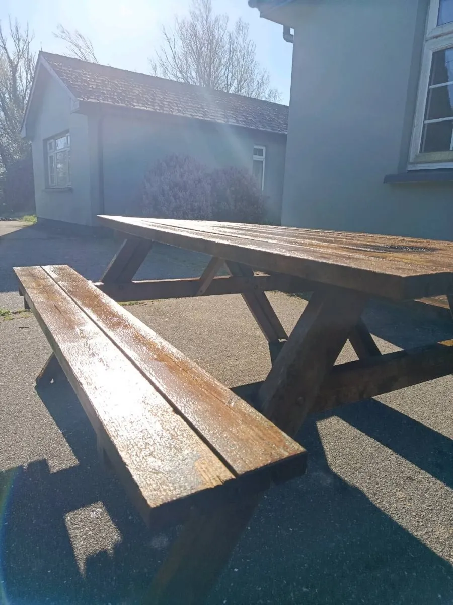 Garden picnic table/bench, very high quality - Image 2