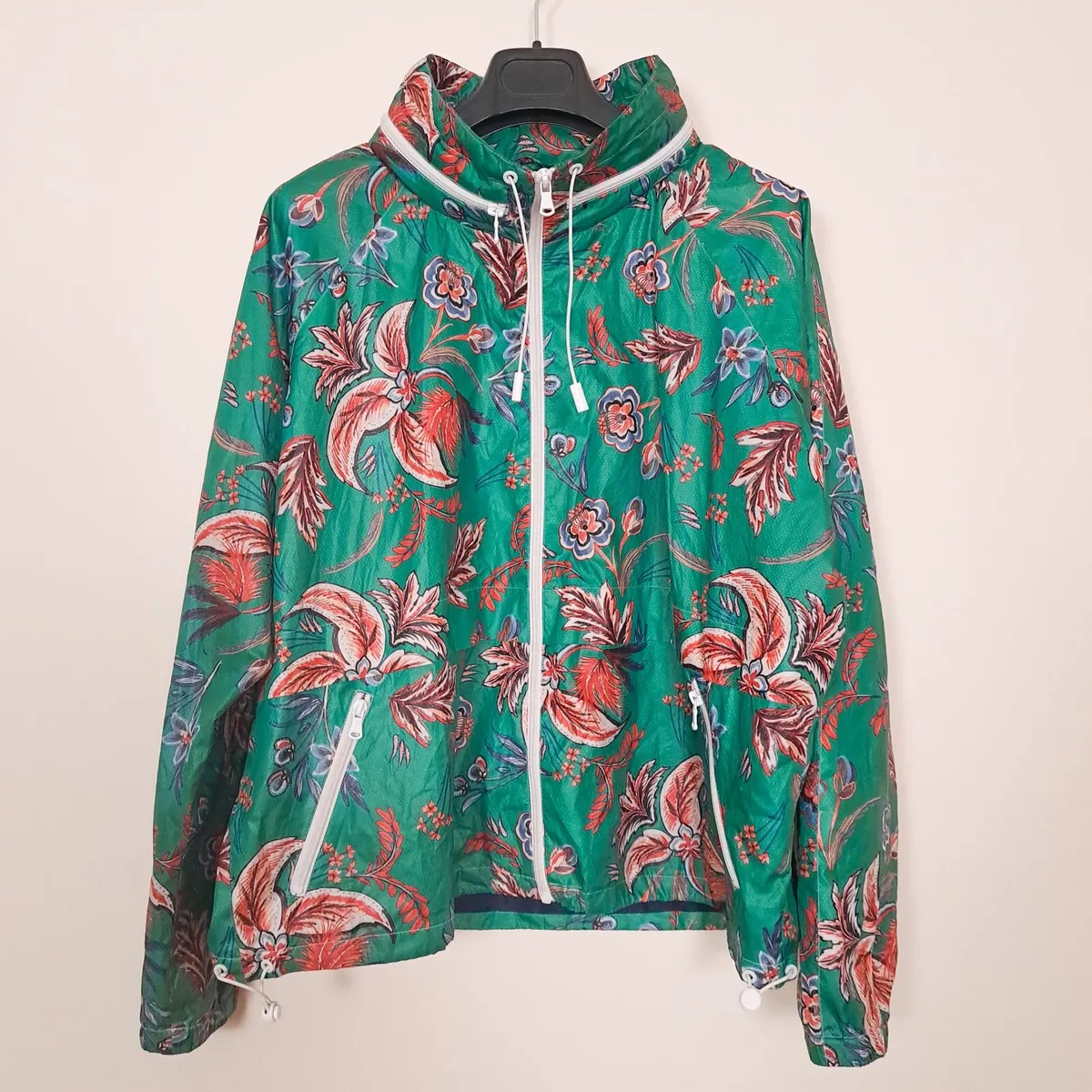 Next Green Floral Windbreaker Jacket 14UK/42EU - Image 2