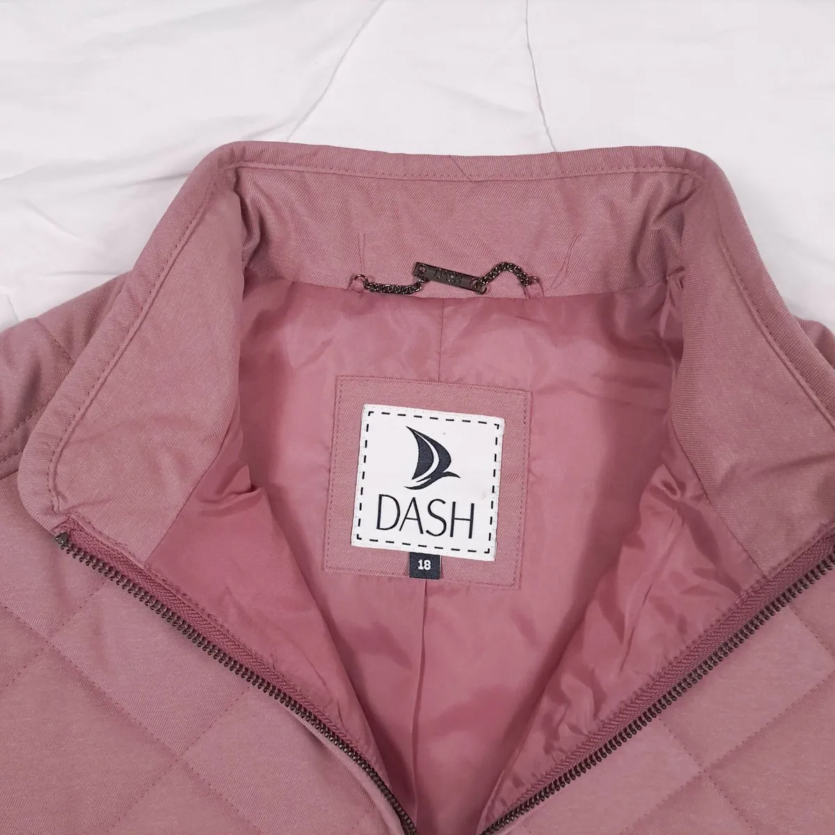 Dash Pink Quilted Gilet Equestrian 18UK/46EU - Image 2