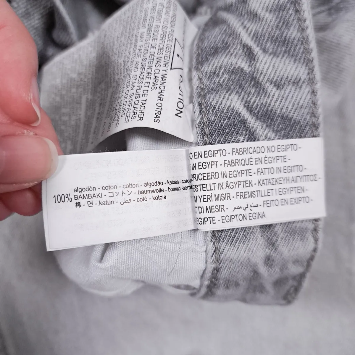 Zara Grey Straight Leg Denim Jeans 16UK/44EU - Image 2