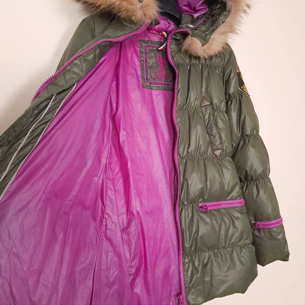 Eleven Elfs Khaki Green Puffer Jacket Size S - Image 4