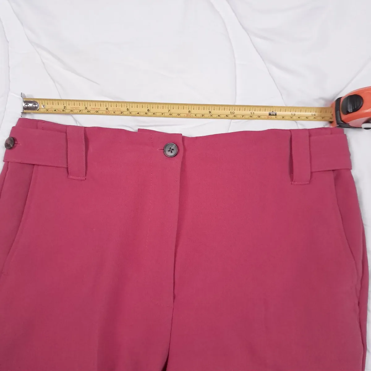 Next Pink High-Waist Straight Leg Trousers 12UK - Image 2