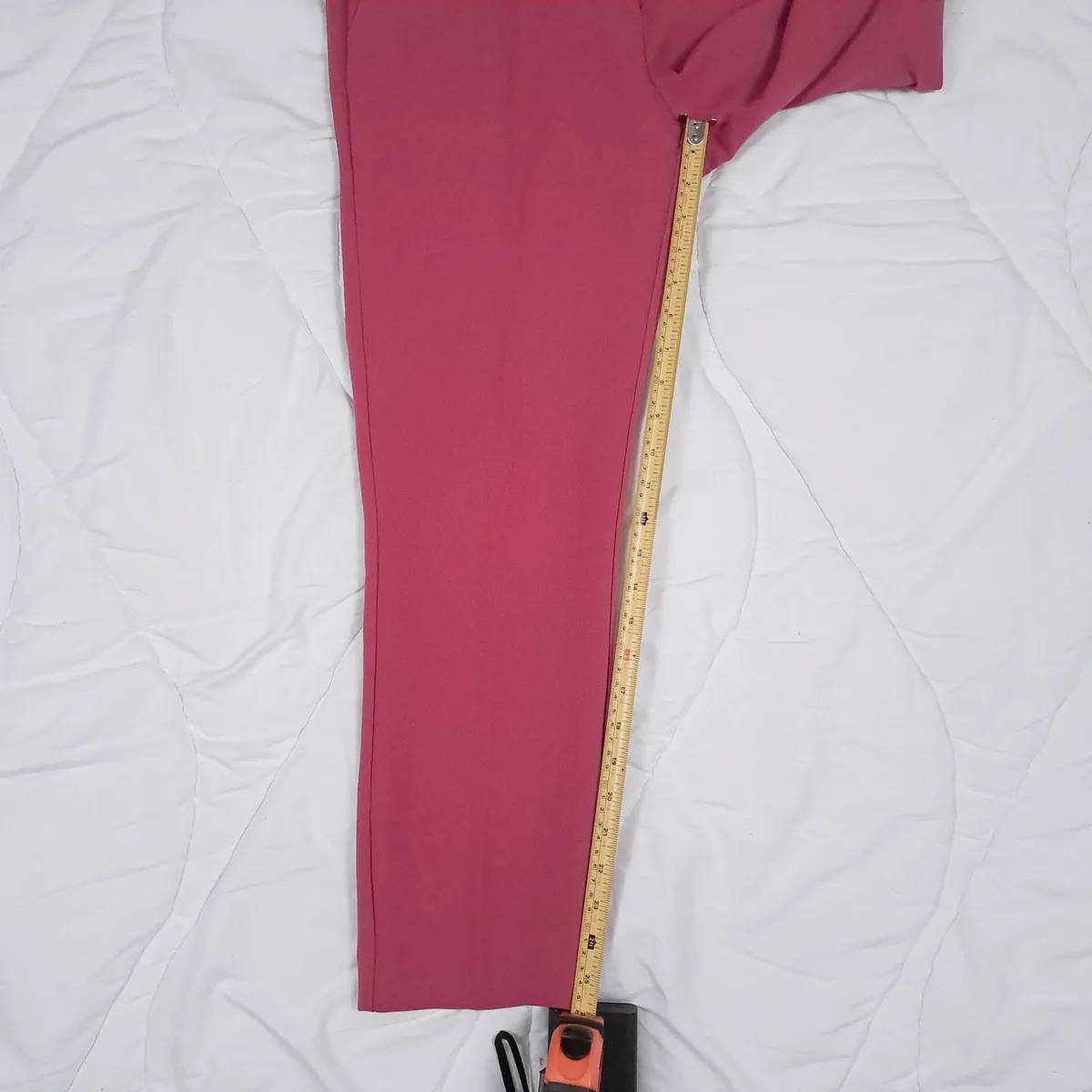 Next Pink High-Waist Straight Leg Trousers 12UK - Image 3