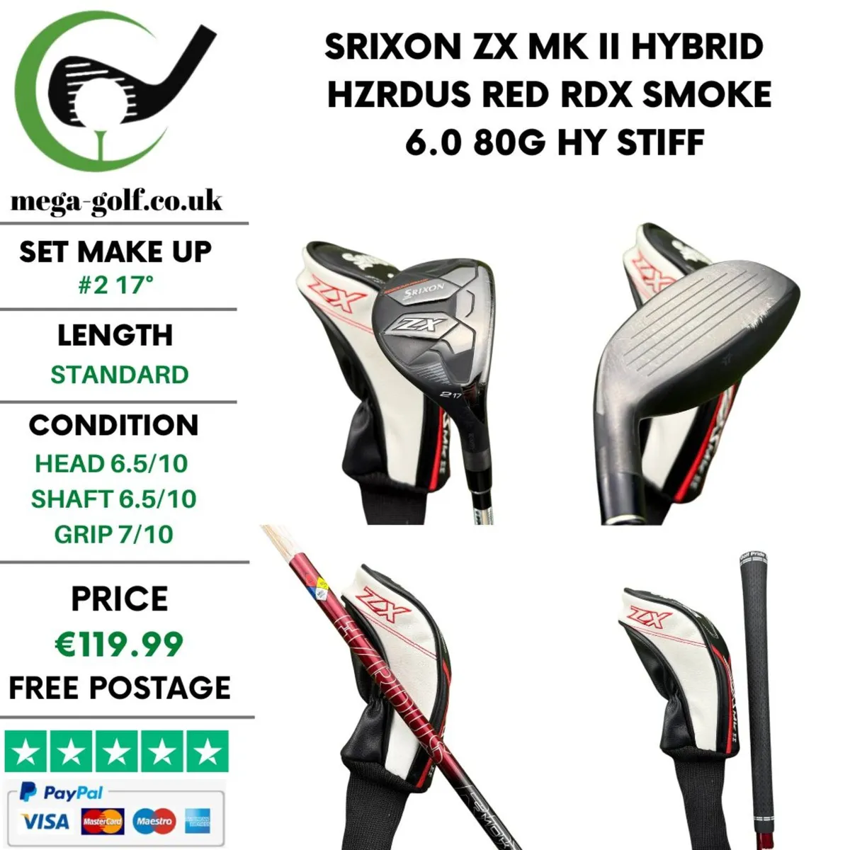 Srixon ZX Mk II Hybrid / #2 17° / Stiff - Image 1