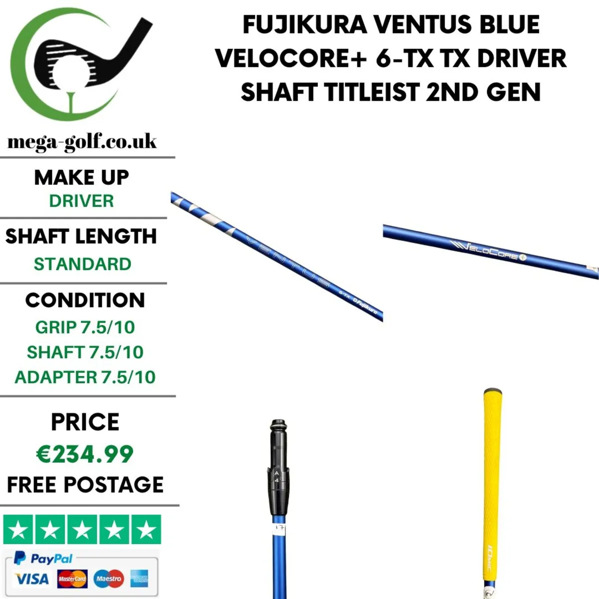 Fujikura Ventus Blue Velocore+ 6-TX TX Driver - Image 1