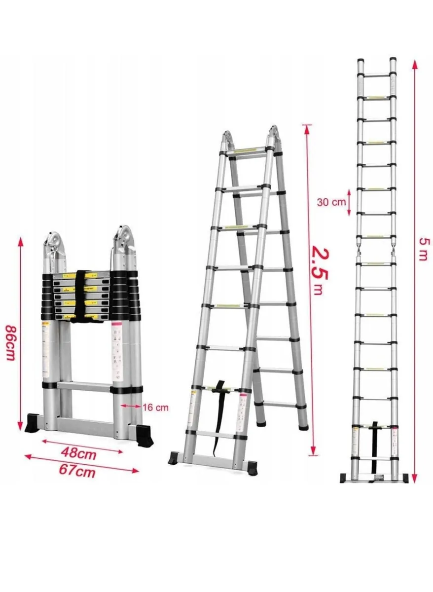 Telescopic Ladder 5.0M Nationwide Delivery - Image 1