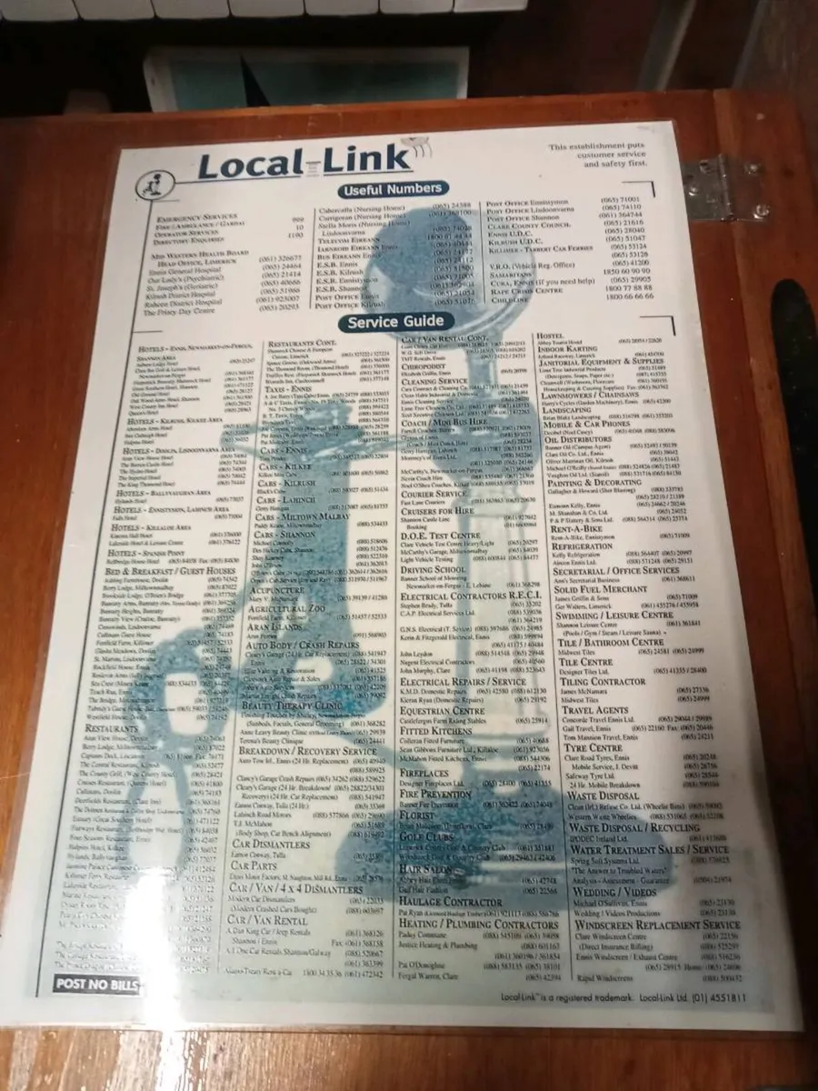 Old local Link phone number - Image 1