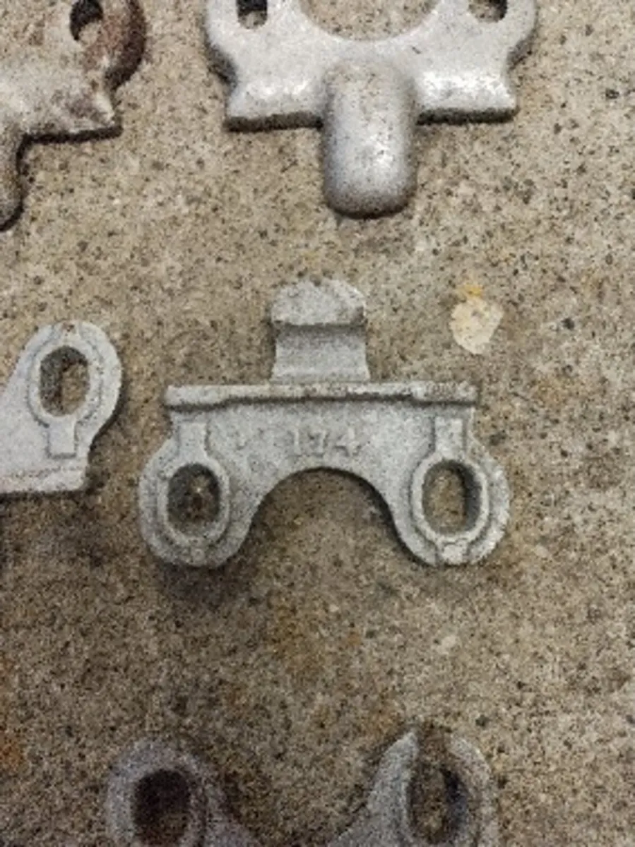 12. Vintage sickle mower hold down clips - Image 3