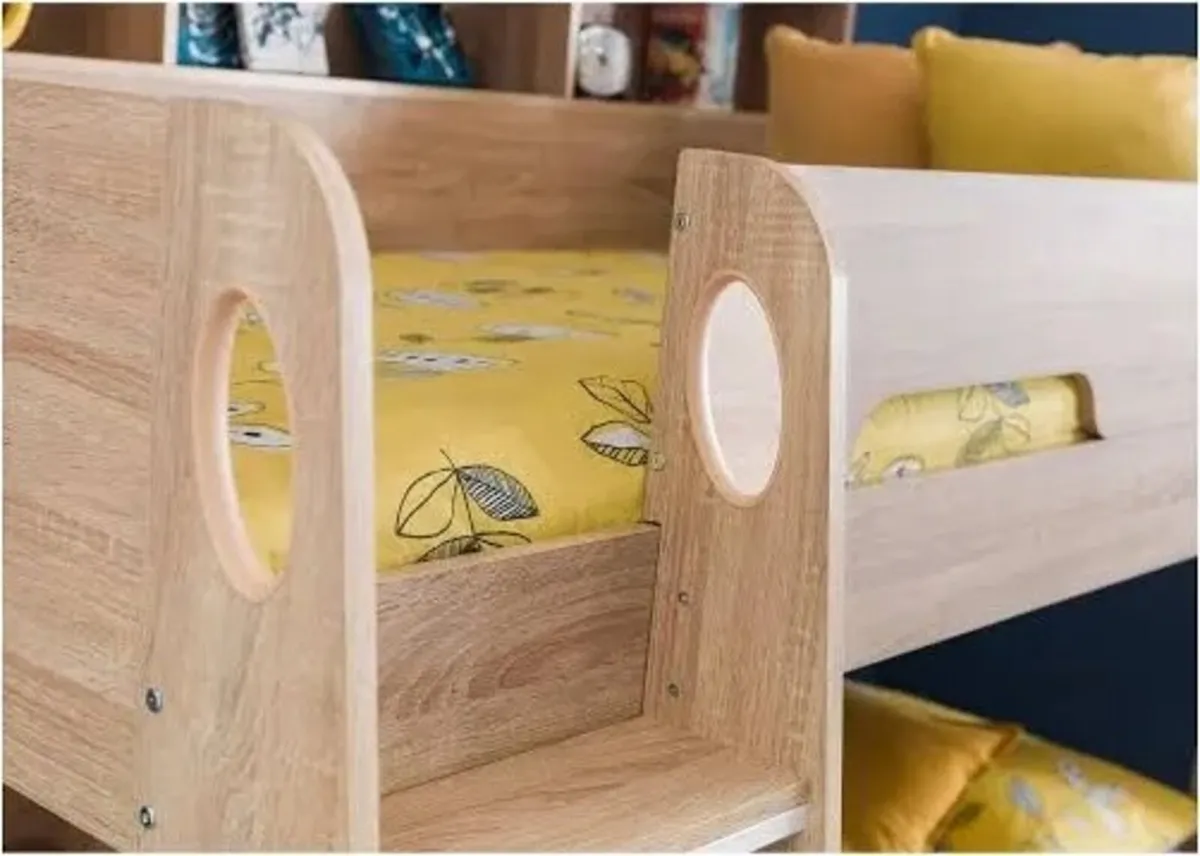 Bunk beds - Sonoma Oak with shelves - Image 2