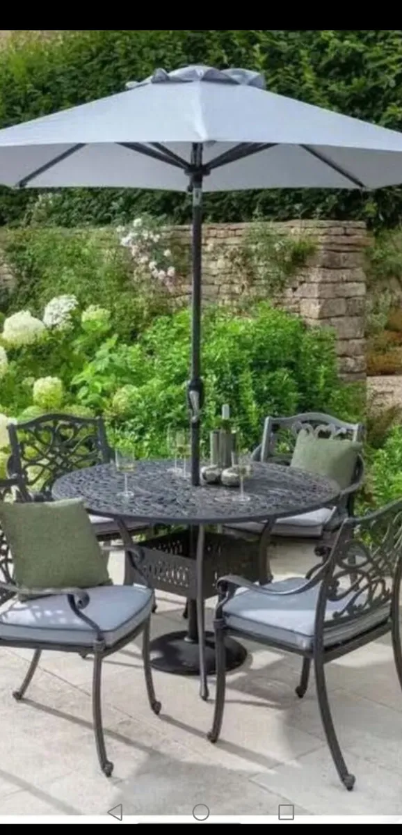 Brand New Hartman 4 Seater Cast Aluminium Set