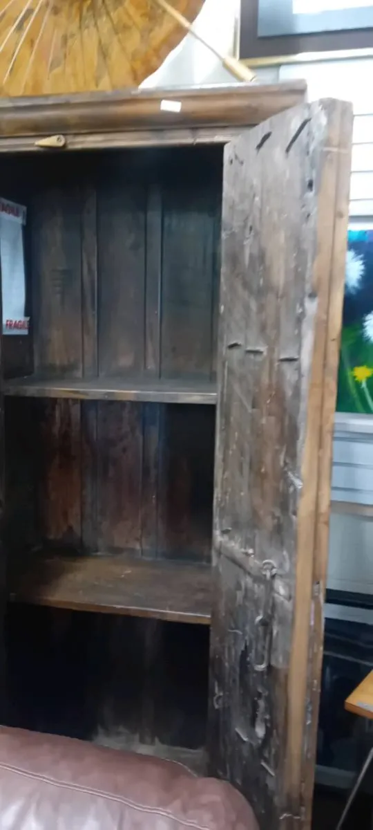 Large Antique DoorHardwood Cupboard - Image 2