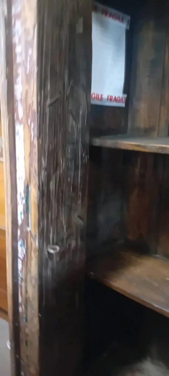 Large Antique DoorHardwood Cupboard - Image 3