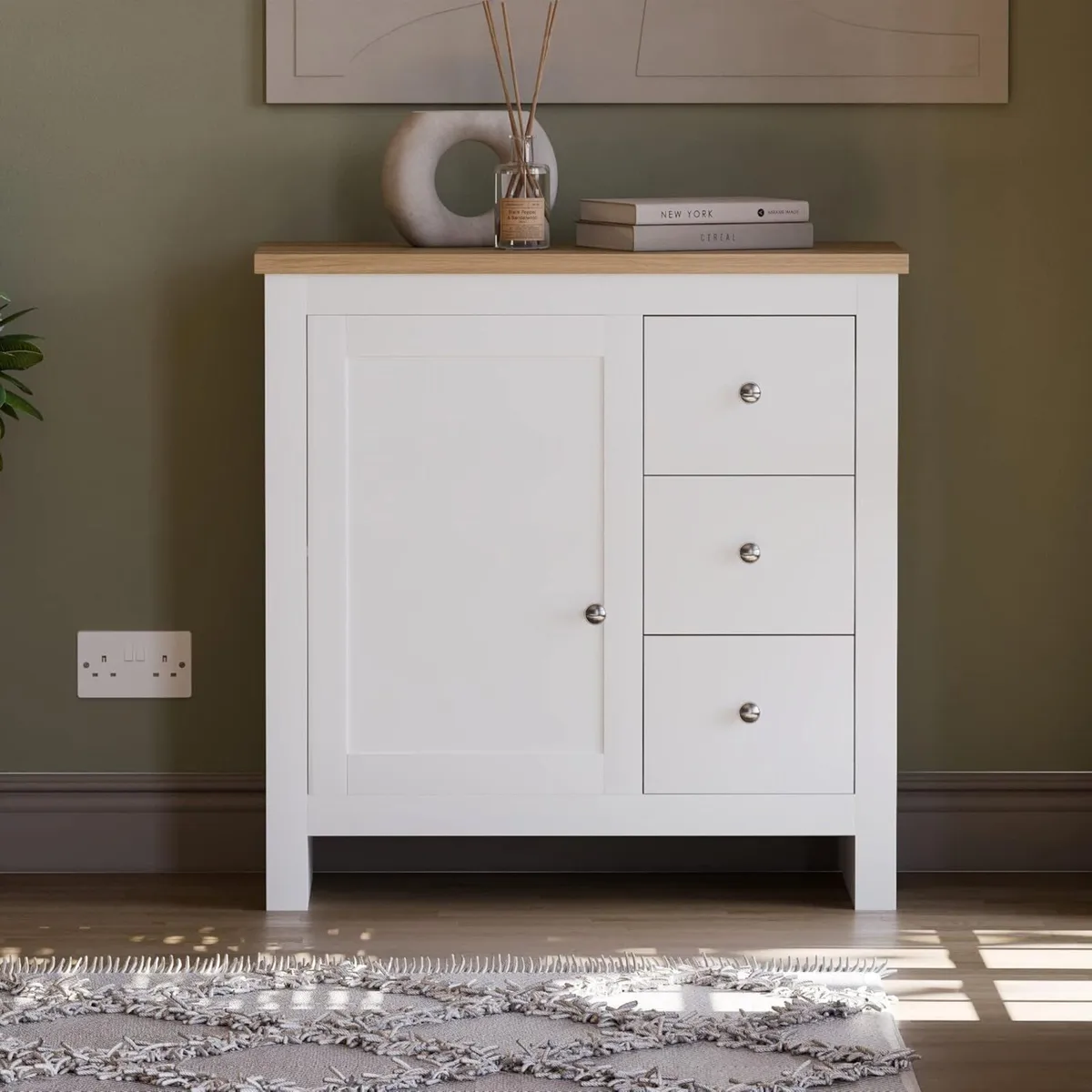 Arlington Sideboard 3 Drawer 1 Door Cabinet - Image 2