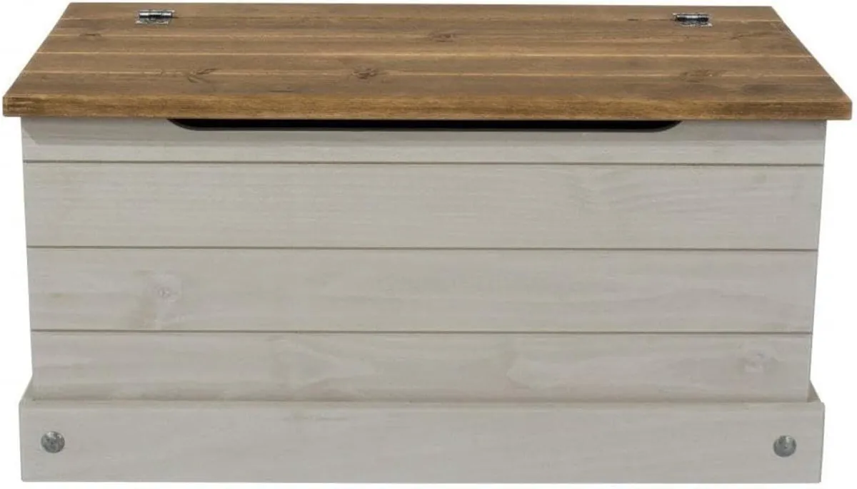 Corona Solid Pine Ottoman Single Bedding Box Toy - Image 3