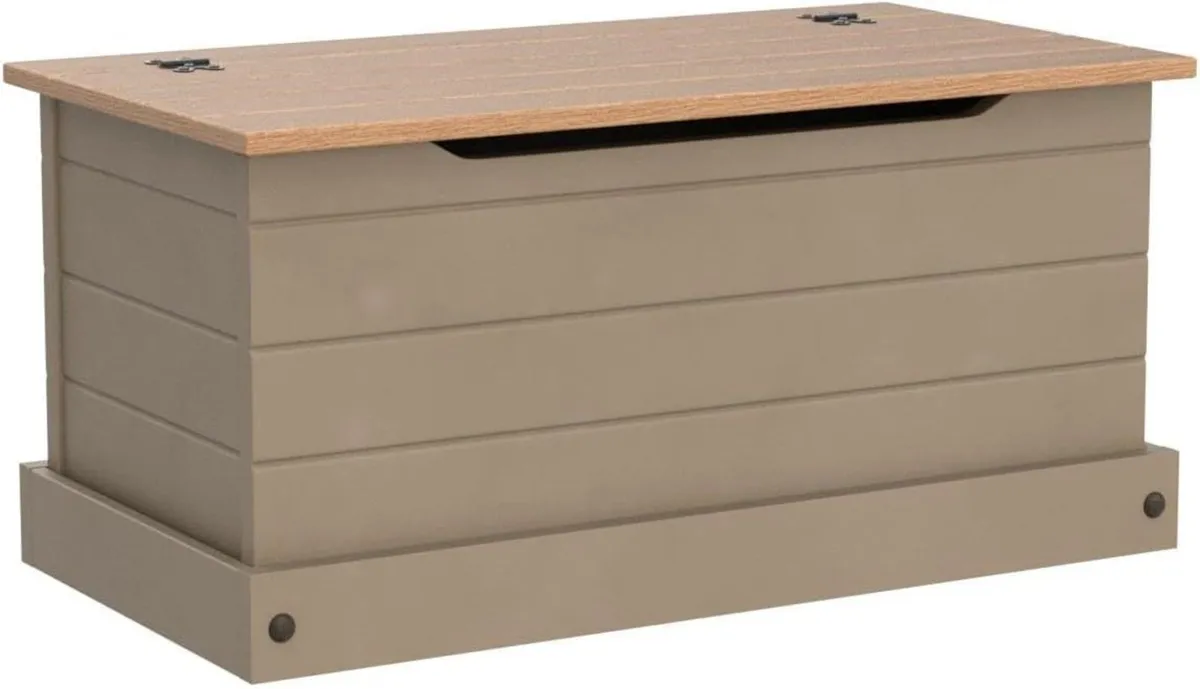 Corona Solid Pine Ottoman Single Bedding Box Toy - Image 4